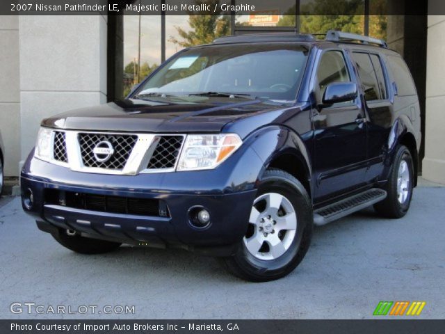 2007 Nissan Pathfinder LE in Majestic Blue Metallic