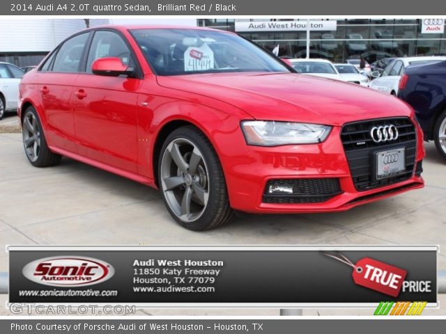 2014 Audi A4 2.0T quattro Sedan in Brilliant Red