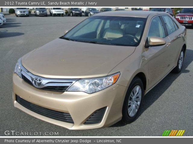 2012 Toyota Camry LE in Sandy Beach Metallic