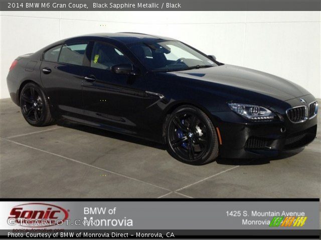 2014 BMW M6 Gran Coupe in Black Sapphire Metallic