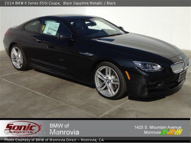 2014 BMW 6 Series 650i Coupe in Black Sapphire Metallic