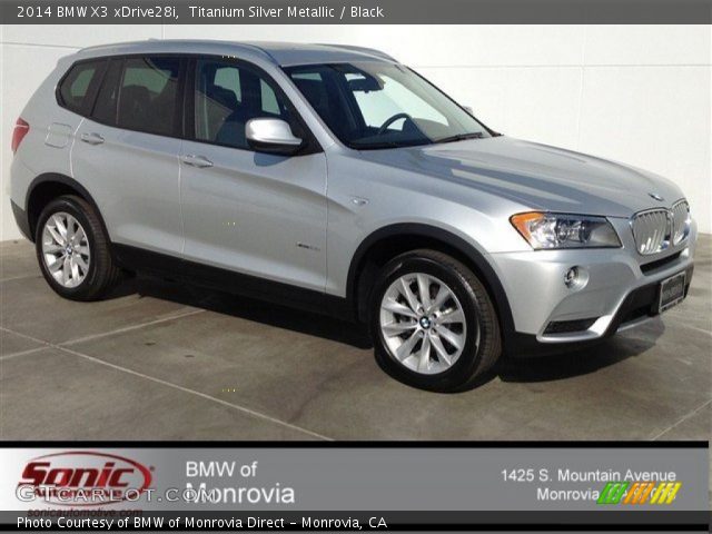 2014 BMW X3 xDrive28i in Titanium Silver Metallic