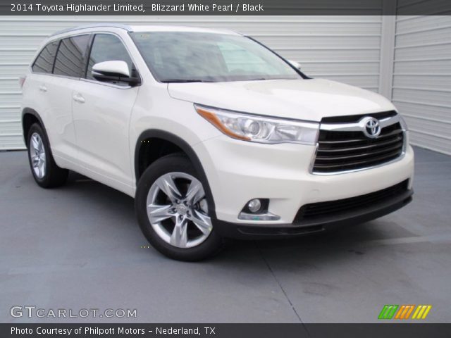 2014 Toyota Highlander Limited in Blizzard White Pearl