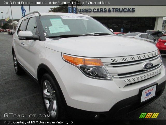 2013 Ford Explorer Limited in White Platinum Tri-Coat