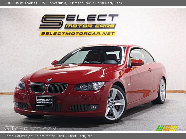 2008 BMW 3 Series 335i Convertible in Crimson Red