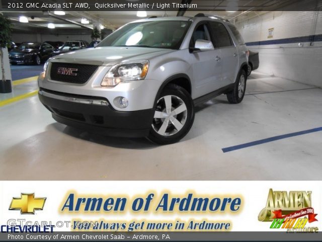 2012 GMC Acadia SLT AWD in Quicksilver Metallic