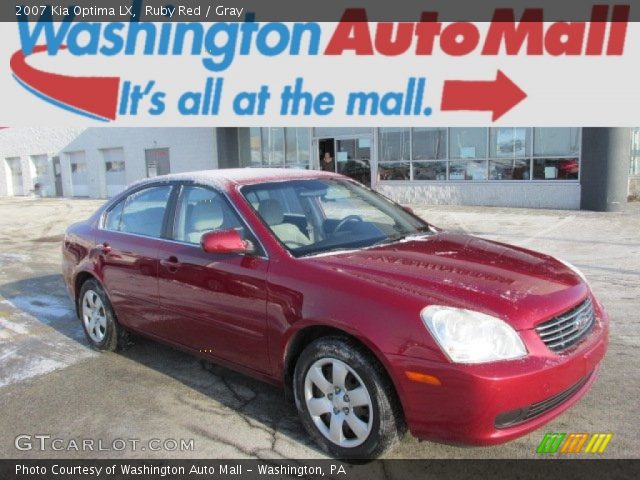 2007 Kia Optima LX in Ruby Red