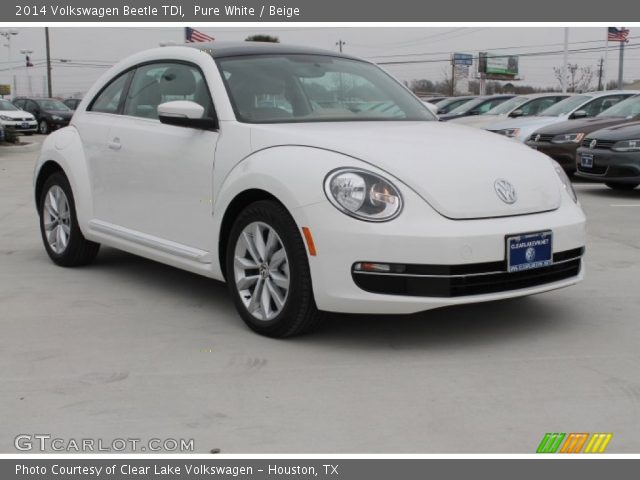 2014 Volkswagen Beetle TDI in Pure White