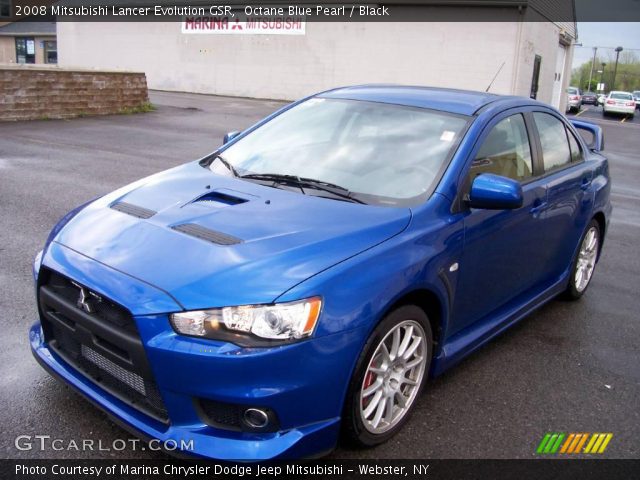 2008 Mitsubishi Lancer Evolution GSR in Octane Blue Pearl