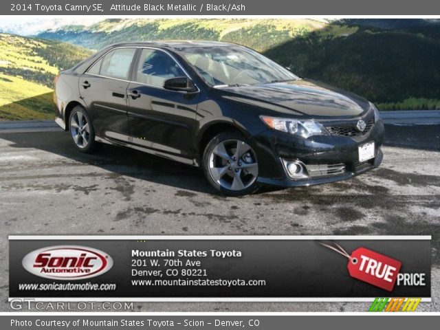 2014 Toyota Camry SE in Attitude Black Metallic