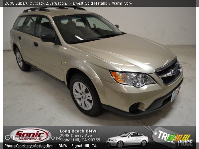 2008 Subaru Outback 2.5i Wagon in Harvest Gold Metallic