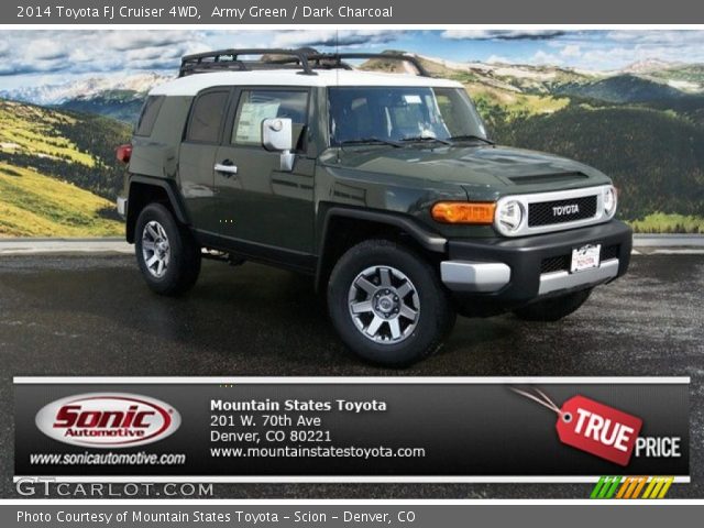 2014 Toyota FJ Cruiser 4WD in Army Green
