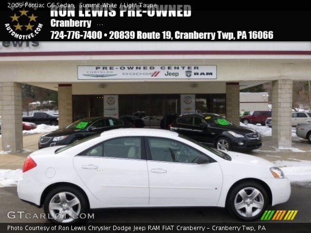 2009 Pontiac G6 Sedan in Summit White