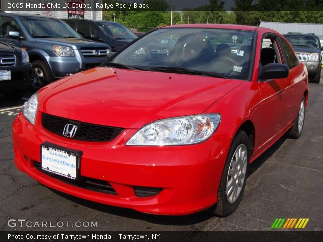 2005 Honda Civic LX Coupe in Rallye Red