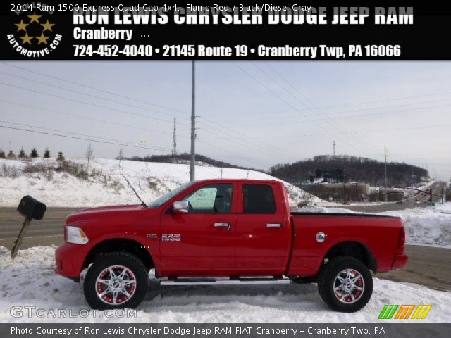 2014 Ram 1500 Express Quad Cab 4x4 in Flame Red