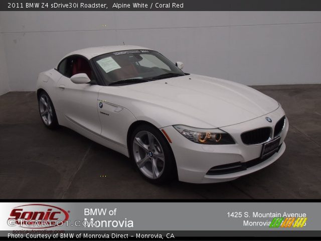 2011 BMW Z4 sDrive30i Roadster in Alpine White