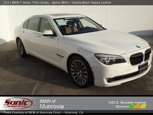 2011 BMW 7 Series 740Li Sedan in Alpine White