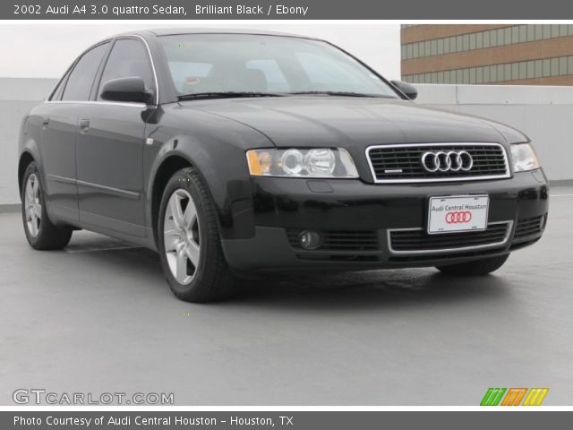 2002 Audi A4 3.0 quattro Sedan in Brilliant Black