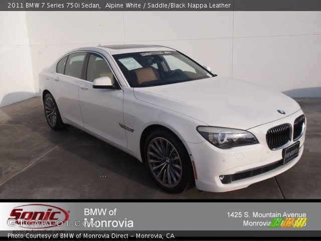 2011 BMW 7 Series 750i Sedan in Alpine White
