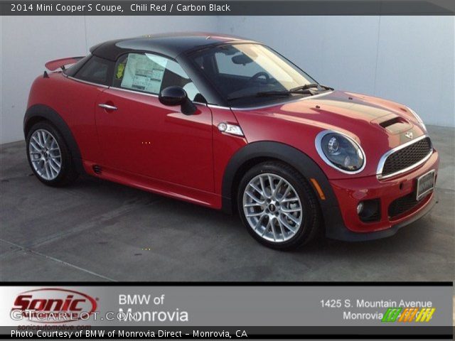 2014 Mini Cooper S Coupe in Chili Red