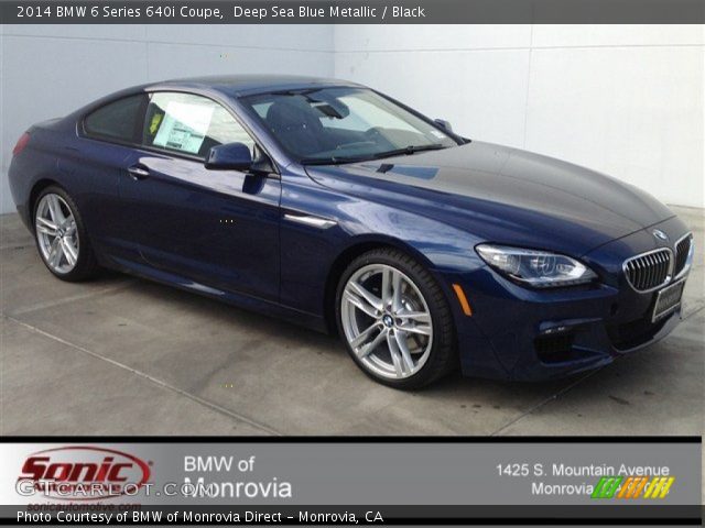 2014 BMW 6 Series 640i Coupe in Deep Sea Blue Metallic