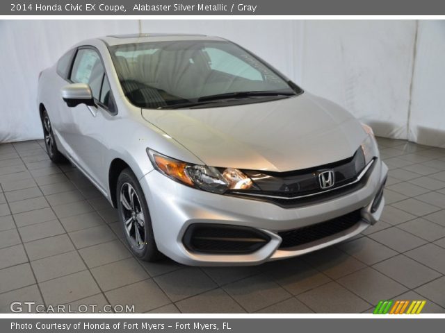 2014 Honda Civic EX Coupe in Alabaster Silver Metallic