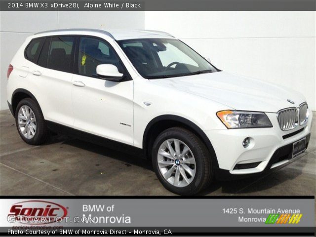 2014 BMW X3 xDrive28i in Alpine White
