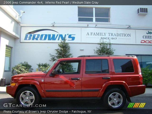 2006 Jeep Commander 4x4 in Inferno Red Pearl