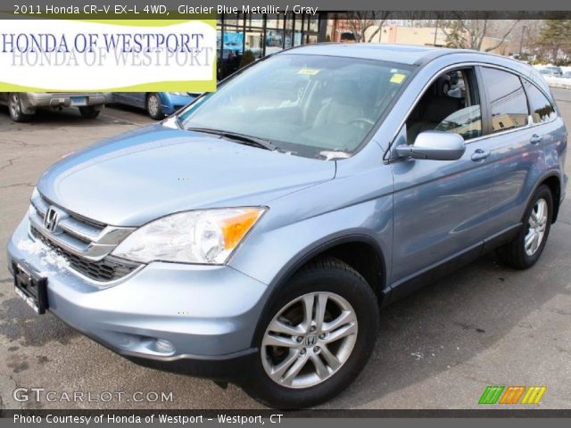 2011 Honda CR-V EX-L 4WD in Glacier Blue Metallic
