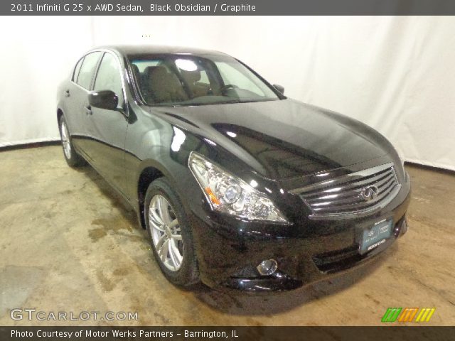 2011 Infiniti G 25 x AWD Sedan in Black Obsidian