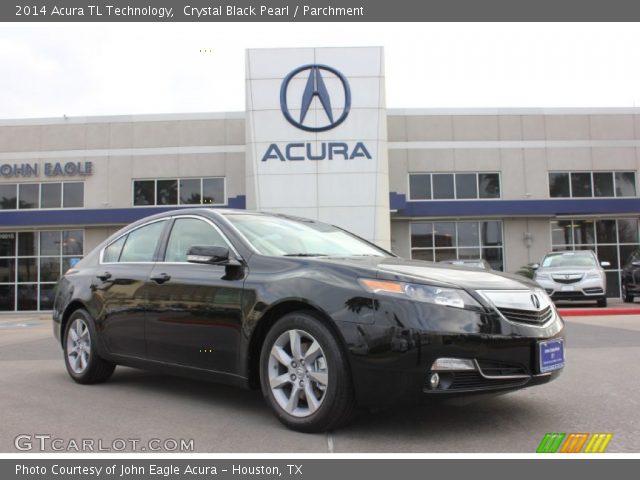 2014 Acura TL Technology in Crystal Black Pearl