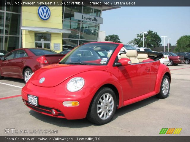 2005 Volkswagen New Beetle GLS Convertible in Tornado Red