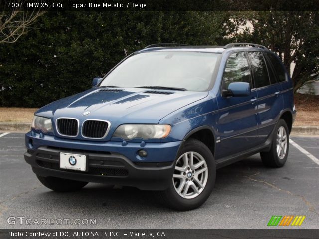 2002 BMW X5 3.0i in Topaz Blue Metallic