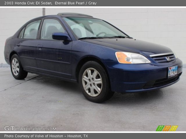 2003 Honda Civic EX Sedan in Eternal Blue Pearl