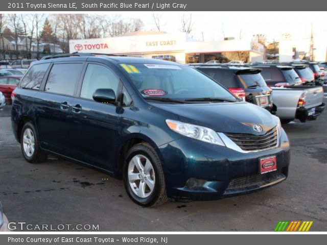 2011 Toyota Sienna LE in South Pacific Blue Pearl