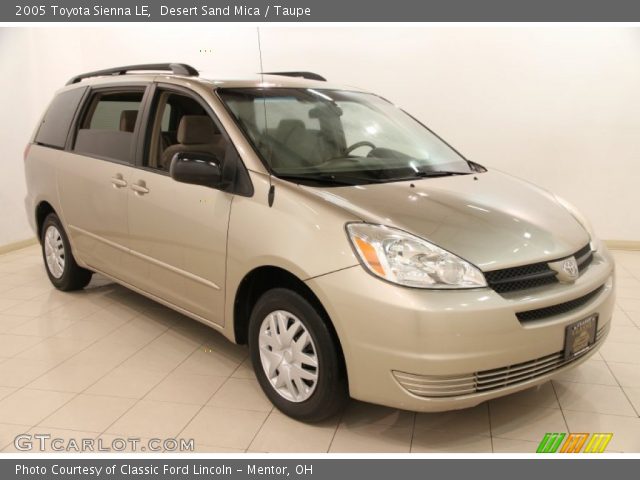 2005 Toyota Sienna LE in Desert Sand Mica