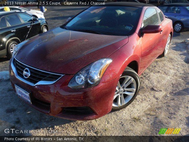 2013 Nissan Altima 2.5 S Coupe in Cayenne Red