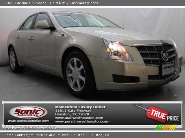 2009 Cadillac CTS Sedan in Gold Mist