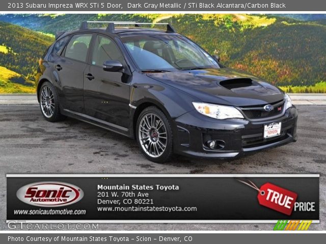 2013 Subaru Impreza WRX STi 5 Door in Dark Gray Metallic