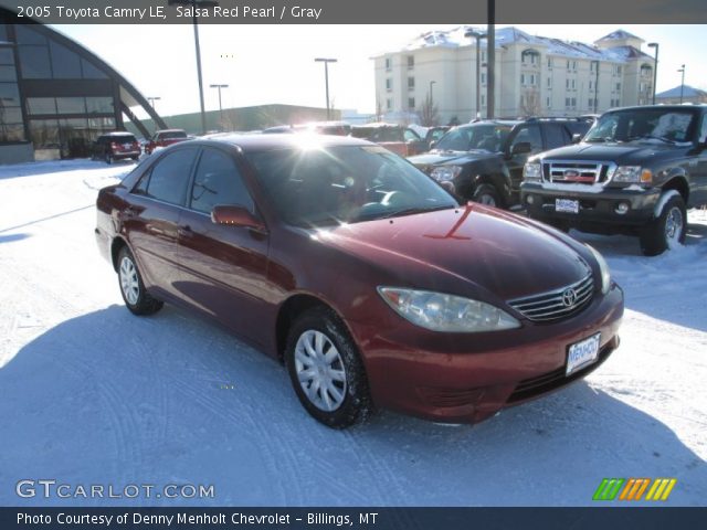 2005 Toyota Camry LE in Salsa Red Pearl