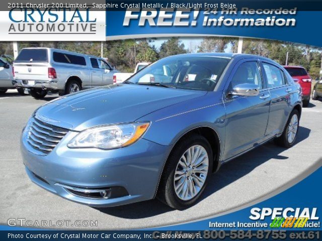 2011 Chrysler 200 Limited in Sapphire Crystal Metallic