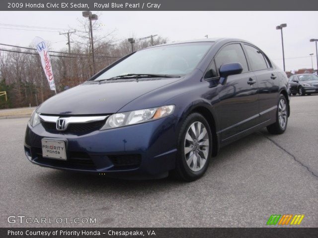 2009 Honda Civic EX Sedan in Royal Blue Pearl