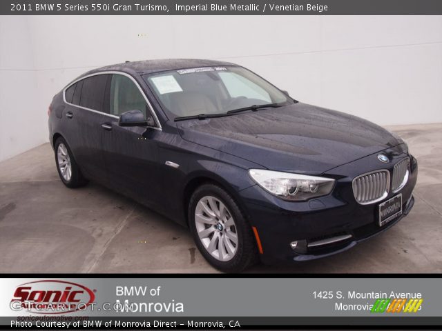 2011 BMW 5 Series 550i Gran Turismo in Imperial Blue Metallic