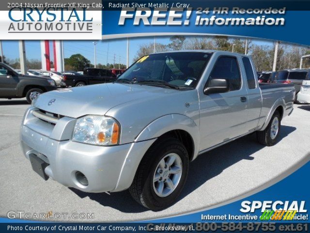 2004 Nissan Frontier XE King Cab in Radiant Silver Metallic