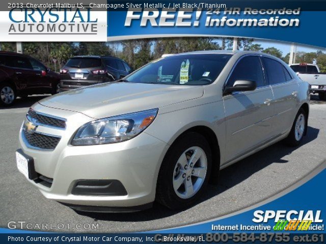 2013 Chevrolet Malibu LS in Champagne Silver Metallic