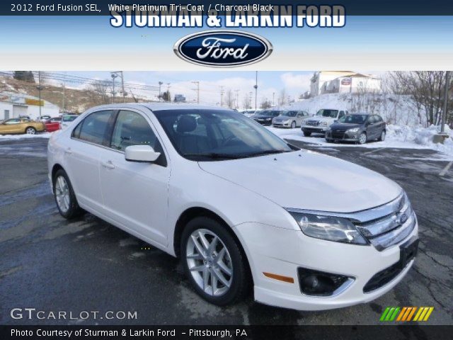 2012 Ford Fusion SEL in White Platinum Tri-Coat