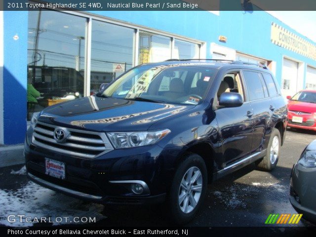 2011 Toyota Highlander SE 4WD in Nautical Blue Pearl