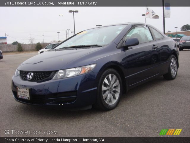 2011 Honda Civic EX Coupe in Royal Blue Pearl