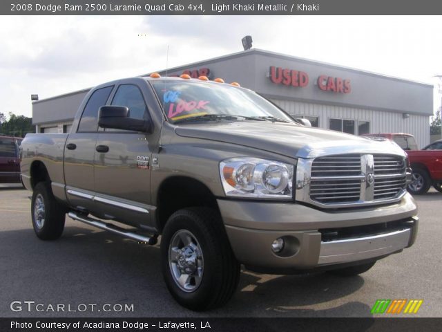 2008 Dodge Ram 2500 Laramie Quad Cab 4x4 in Light Khaki Metallic