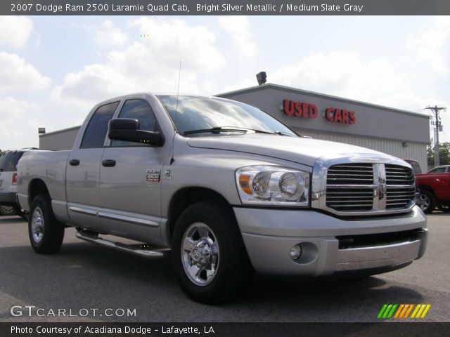 2007 Dodge Ram 2500 Laramie Quad Cab in Bright Silver Metallic